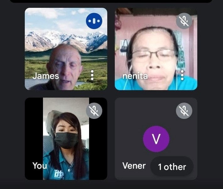 Screen Capture of Zoom Video Conferencing of the attendees of exit meeting