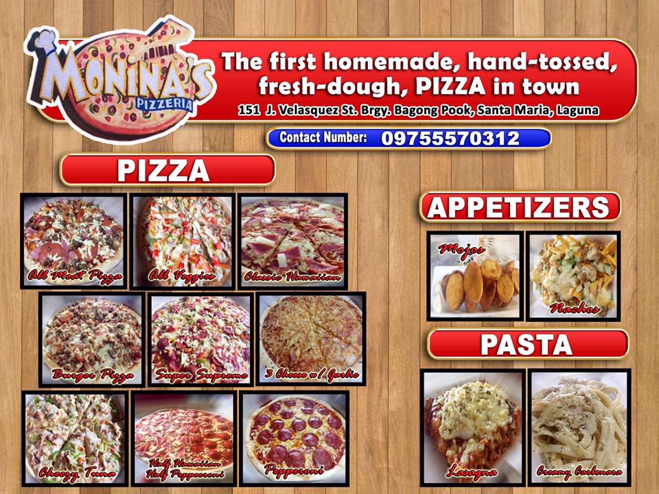Monina's Pizzeria Products