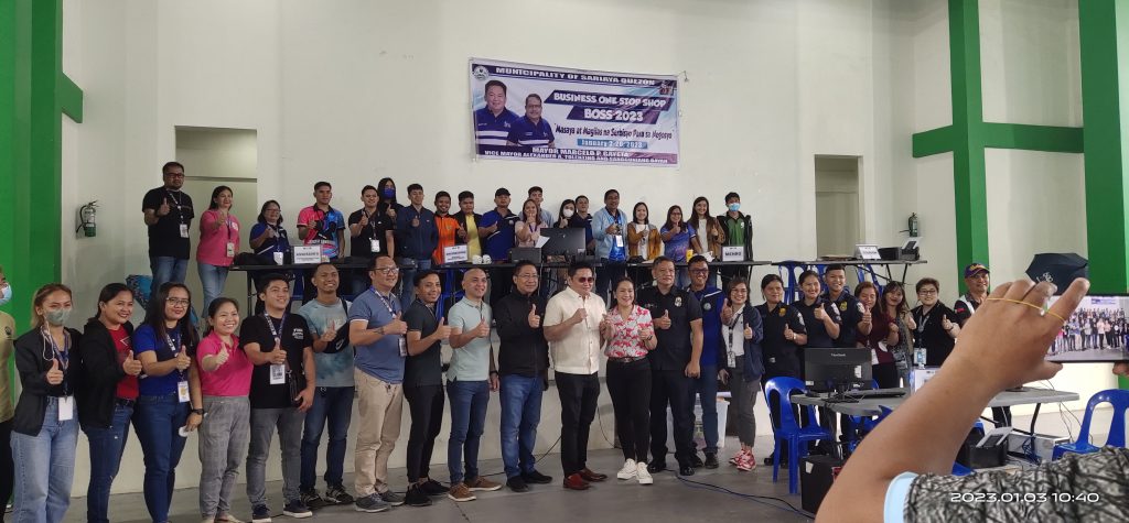 Attendees and participants of Business One-Stop Shop in Sariaya, Quezon
