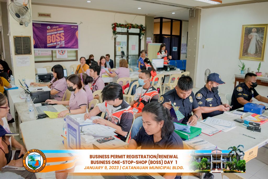 Participants of Business One-Stop Shop (BOSS) organized by Local Government Unit of Catanauan.