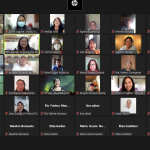 Screen capture of attendees of the webinar.