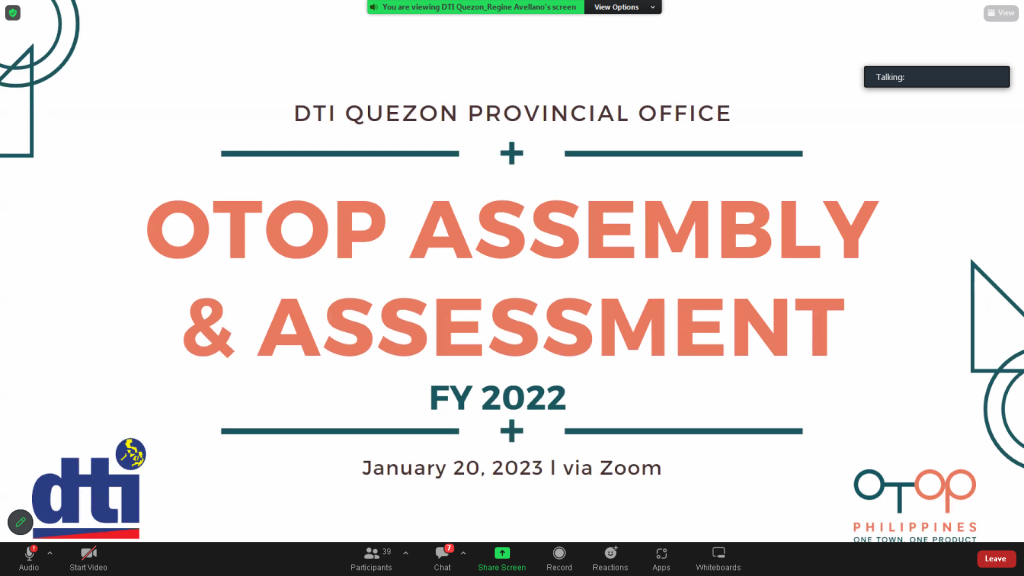 OTOP Assembly and Assessment 2022