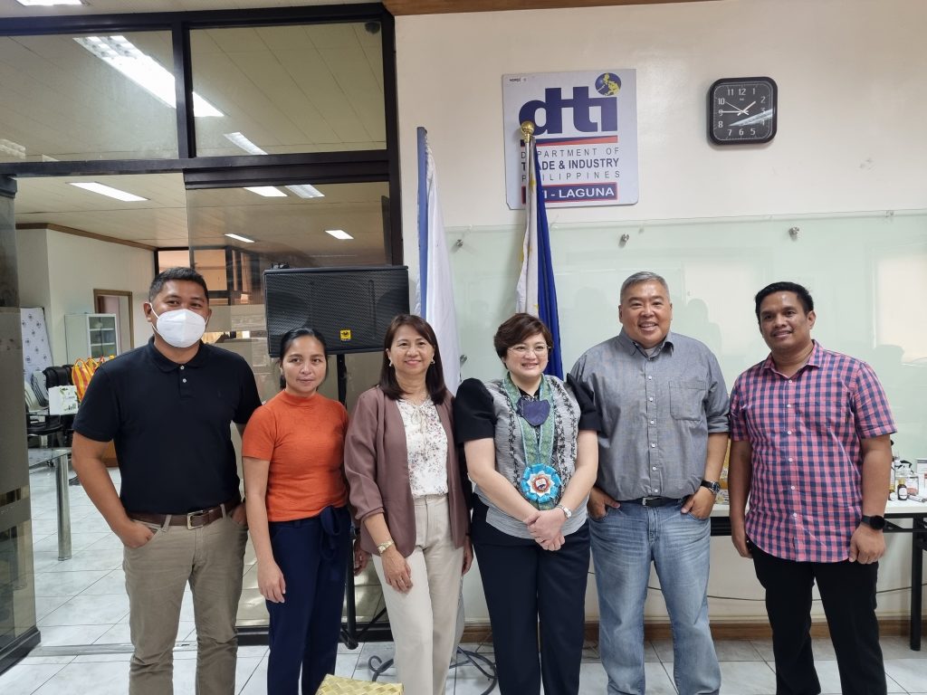 In photo: DTI Office of the Secretary Undersecretary Ana Carolina Sanchez, DTI 4A OIC Assistant Regional Director Revelyn Cortez.