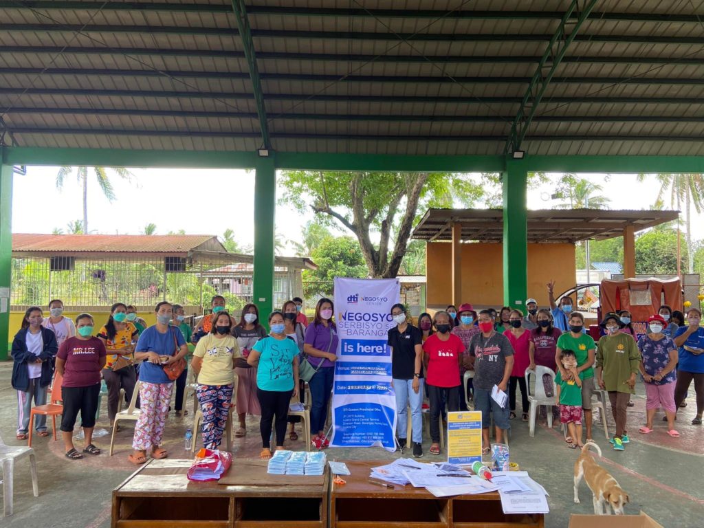 in photo: Attendees from Barangay Santa Catalina Norte, Candelaria, Quezon who participated the face-to-face and information dissemination activity