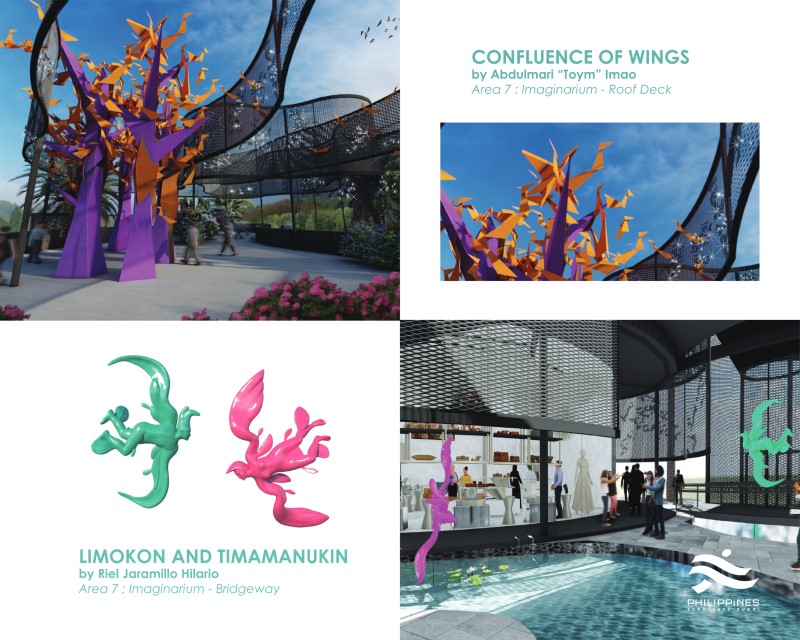 Toym Imao's 'Confluence of Wings' and Riel Hilario Jaramillo’s 'Limokon and Timamanukin' sculptures to be displayed in Area 7 of the Expo 2020 Philippines Pavilion