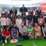 Group photo: DTI Laguna together with Laguna Womenpreneurs in Kababaihan sa Kalakal at Kaunlaran in SM Mall of Asia