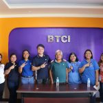 in photo: DTI Quezon Business Development Division Chief Anna Marie V. Quincina, Senior Trade-Industry Development Specialist Ma. Graciela C. Ledesma and SSF Support Staff Dendro M. Pereda, together with BTCI Facility President Dr. Tomas Abustan.