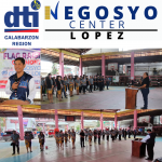 Negosyo Center Lopez Business Counselor Richard L. Balanac, while hosting the flag ceremony.