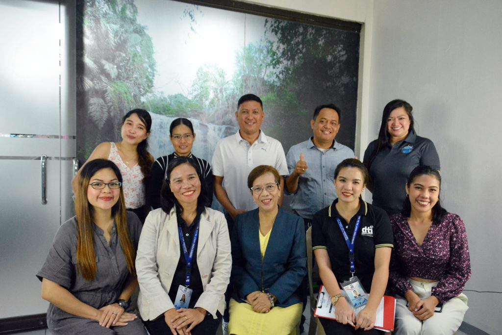 In photo: DTI Rizal’s OIC-Provincial Director Cleotilde M. Duran, Business Development Division Chief Sharon F. Dioco together with KMME Provincial Coordinator Sep Garchelee Anjelon G. Laurel and the KMME-MME mentees.