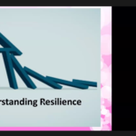 Screen Capture of the speaker's presentation - Understanding Resilience