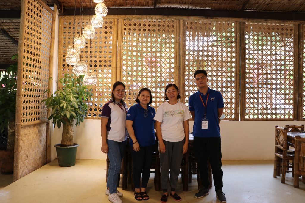 In photo: DTI Quezon's Senior Trade-Industry Development Specialist and SSF Provincial Coordinator Ma. Graciela C. Ledesma, SSF Support Staff Dendro M. Pereda and Negosyo Center Business Counselor of Lucban Marianne Marie A. Adornado together with Ms. Maria Bernardita E. Villaverde, Passion Fruit and Vegetable Growers Marketing Association of Lucban (PAFVEGMAL) focal person.