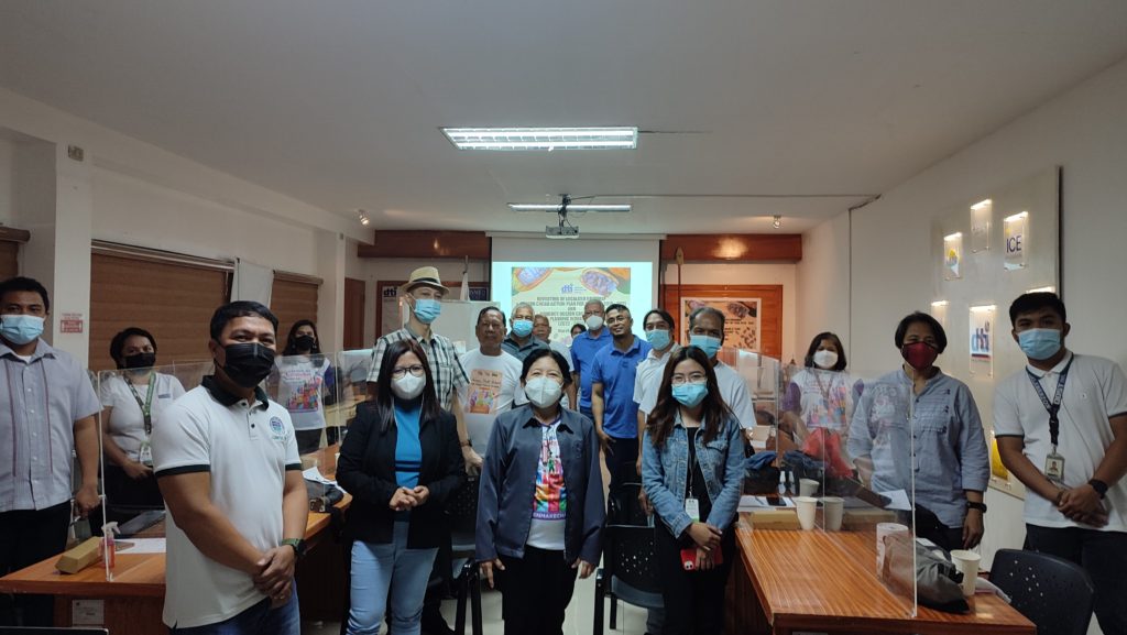 Attendees of Revisiting of localized roadmap and Quezon cacao action plan for the year 2019-2021 & conduct of Quezon cacao 3-year planning workshop (2022-2025) in a group photo.