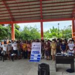 Group picture of the attendees of livelihood seeding program – negosyo serbisyo sa barangay launching in Manlayo, Guinayangan, Quezon