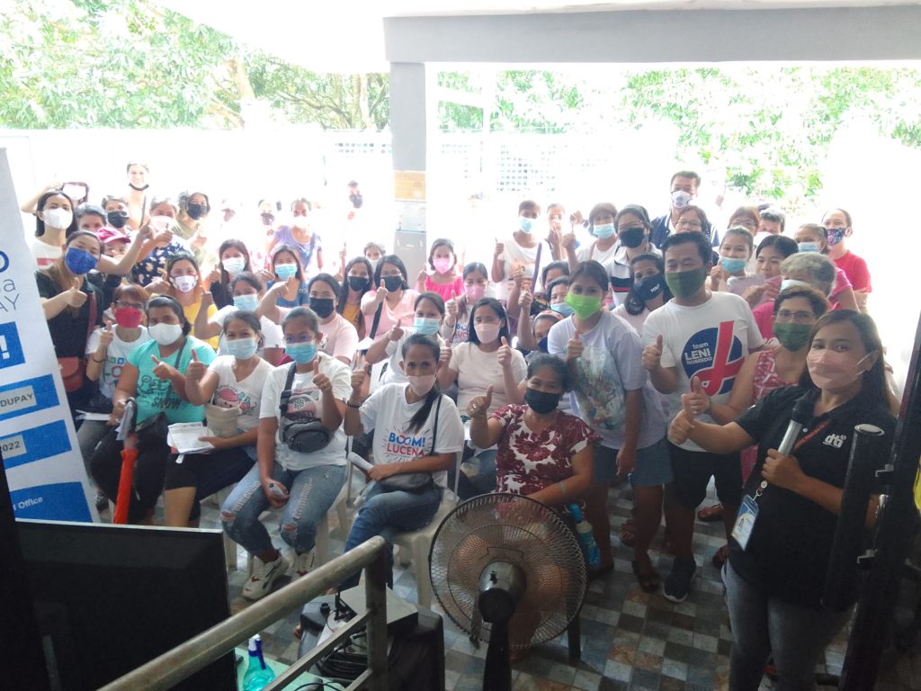 Group picture: DTI Quezon, Sagguniang Barangay of Ilayang Dupay together with existing and potential entrepreneurs in Barangay Ilayang Dupay