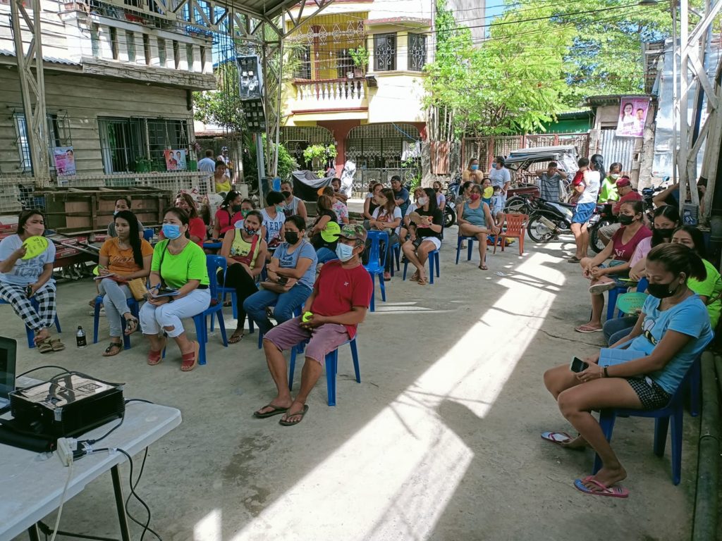 In photo: Potential and existing MSMEs from Barangay Bagumbayan in Paete listening to the resource speaker