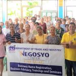 Negosyo Center Lopez together with small business owners from Barangay Sabang Dos, Calauag, Quezon.