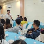 in photo: Mr. Lawrence Joseph L. Velasco, DTI-Quezon BIDA Youth Project Representative, while sharing his experience as a government employee as well as a business owner.