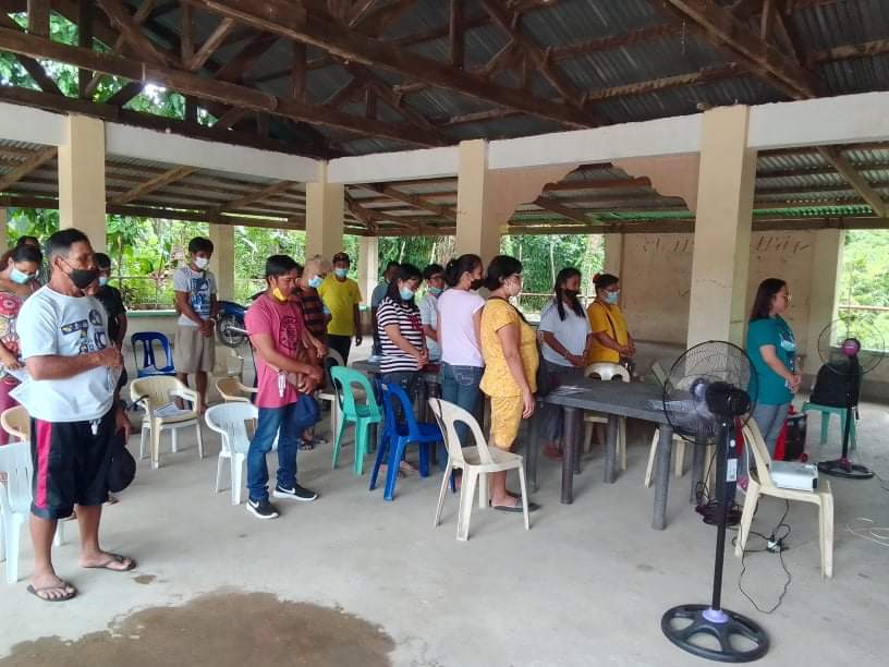 In photo: Information dissemination campaign and launching of  2022 Livelihood Seeding Program – Negosyo Serbisyo sa Barangay in Barangay Libjo, Polillo, Quezon