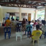 In photo: Information dissemination campaign and launching of 2022 Livelihood Seeding Program – Negosyo Serbisyo sa Barangay in Barangay Libjo, Polillo, Quezon