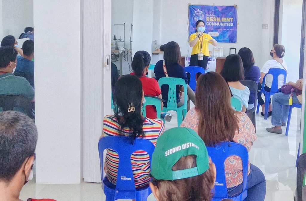 NC Sariaya Business Counselor Shayne B. Nocus conducting an Orientation on How to Start a Business