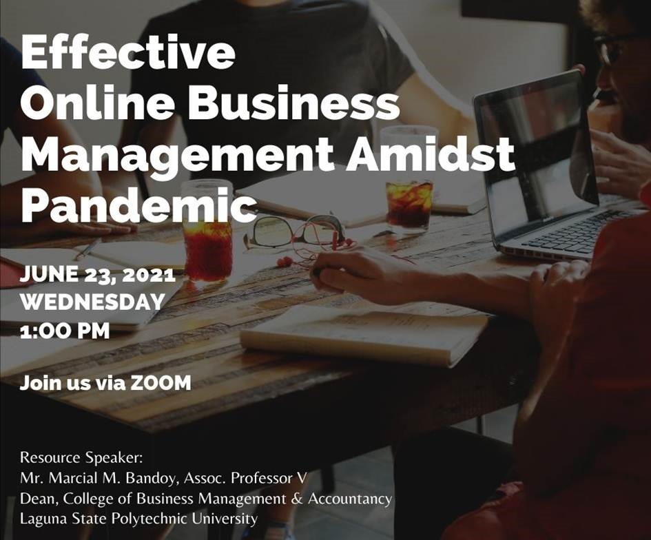 Effective Online Business Management Amidst Pandemic Webinar 