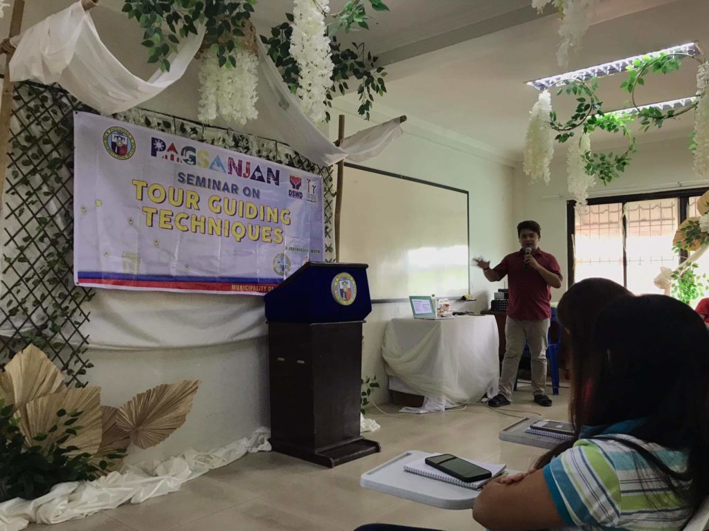 Negosyo Center Pagsanjan Business Counselor Adrimar A. Adriano conducting the SMERA Training