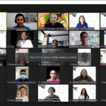 Screen capture of attendees of launching of CHAMPS Rizal Season 4 on Developing Entrepreneurial Mindset.