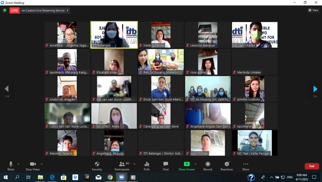 Screen capture of the attendees of ALA E! launching