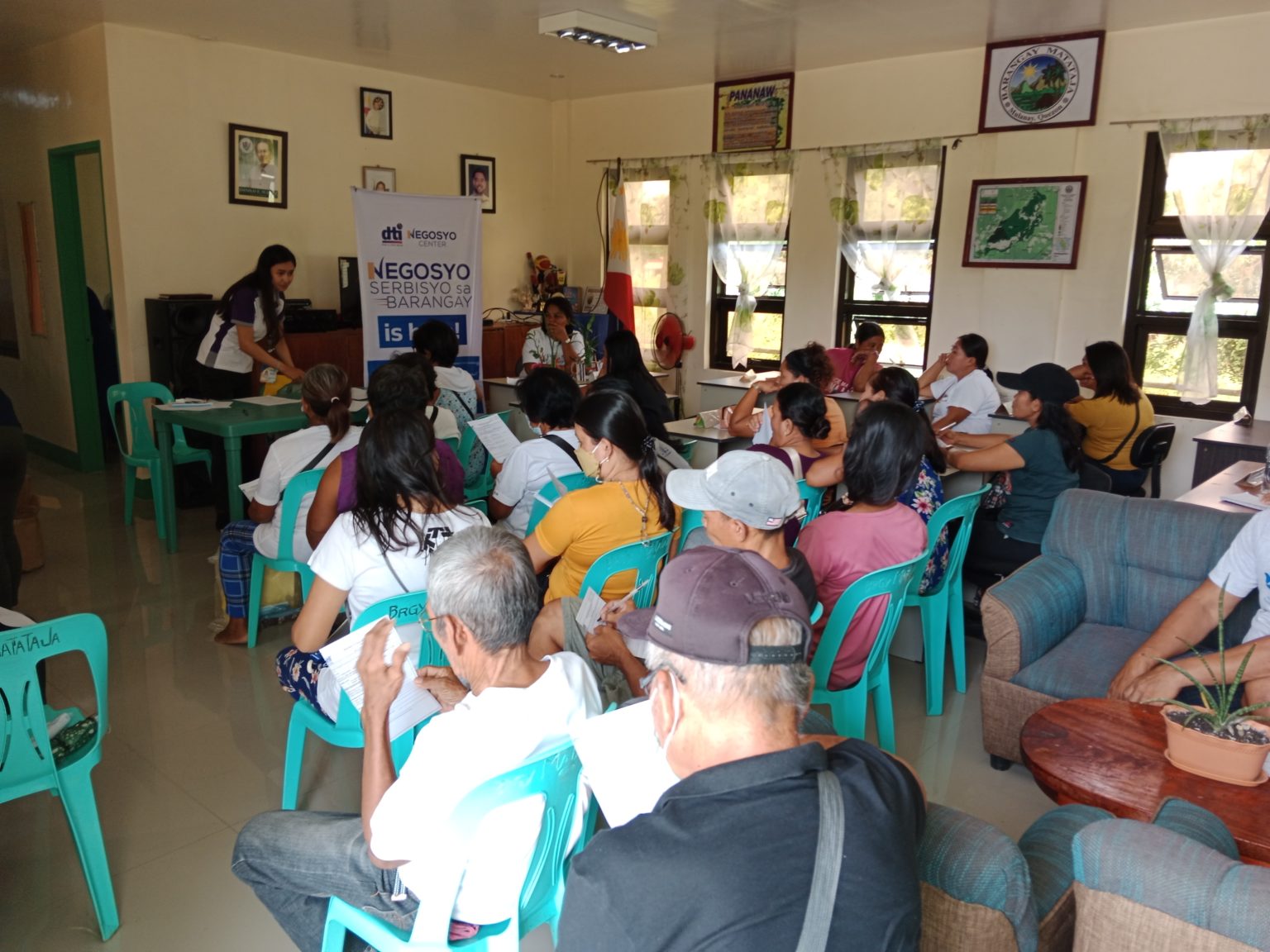 Negosyo Center Mulanay conducts LSP-NSB in Barangay Matataja ...