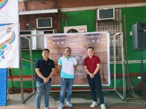 in photo: DTI Quezon team composed of STIDS Philip Oliveros and Negosyo Center Gumaca Business Counselor together with TATAG Federation Officer.