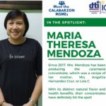 Maria Theresa Mendoza, owner of MTC Mendoza Enterprise