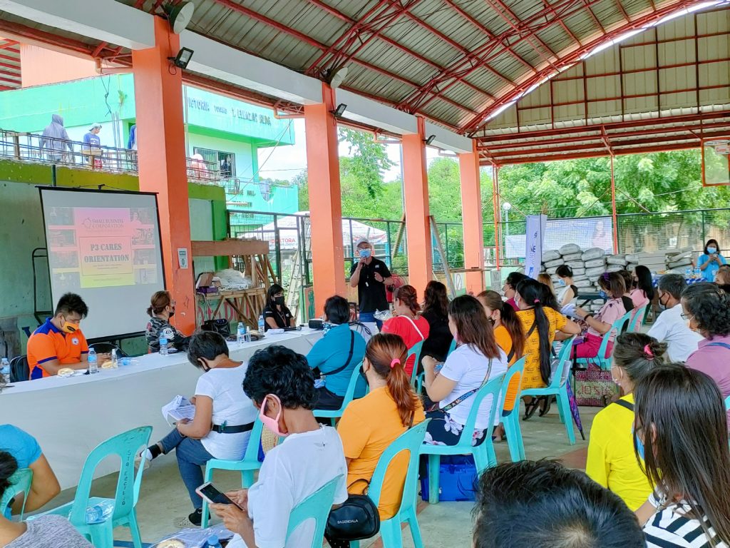 NC Calauag conducts Pondo sa Pagbabago at Pag-asenso- COVID-19 Assistance to Restart Enterprises (P3-CARES) Program Orientation in Brgy. Poblacion, Tagkawayan, Quezon on July 30, 2021.