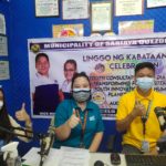 Negosyo Center Business Counsellor Shayne B. Nocus, in an interview at a local Radio Station in Sariaya in connection with the Linggo ng Kabataan