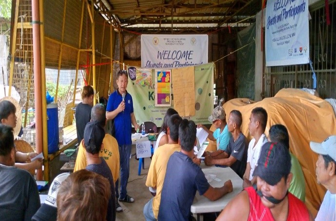 DTI Rizal through Negosyo Center Taytay Business Counsellor and SM Foundation in conducting an Entre Farm Game Seminar. 