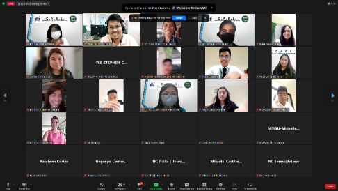Screen capture of the attendees of CARE webinar 