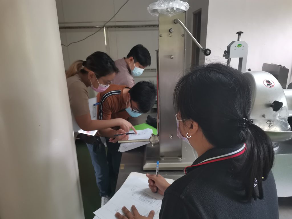 in photo: DOST-DTI-LGU team inspecting KALIPI-RIC processing building