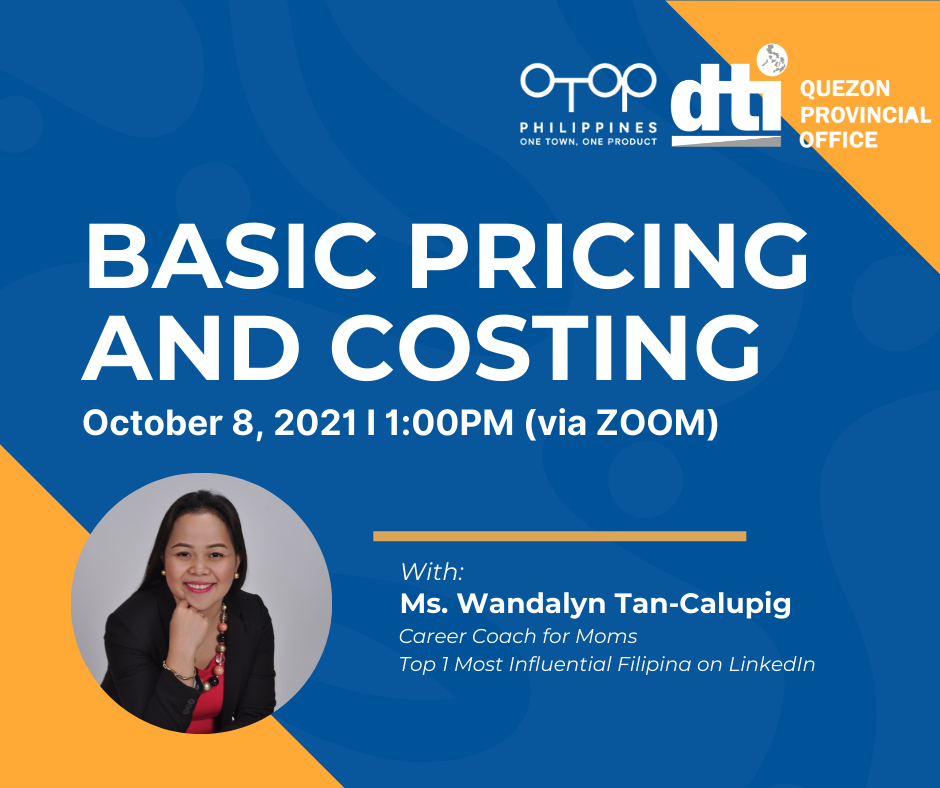 infographics: Webinar on Basic Pricing and Costing