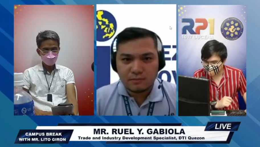 in photo; Mr. Ruel Y. Gabiola in a Radio Broadcast