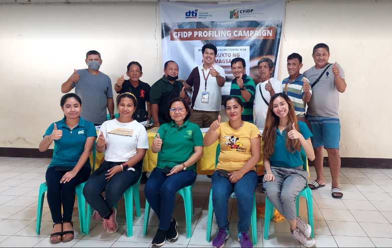 DTI Quezon together with CFIDP beneficiaries in Calauag, Quezon