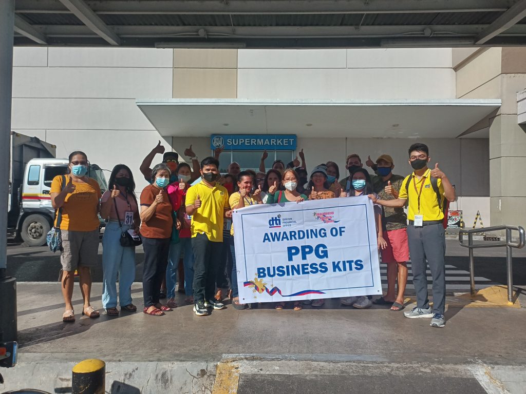 PPG beneficiaries together with Negosyo Center business counselors from Agdangan, Unisan, Padre Burgos, San Antonio, Guinayangan, and PPG staff