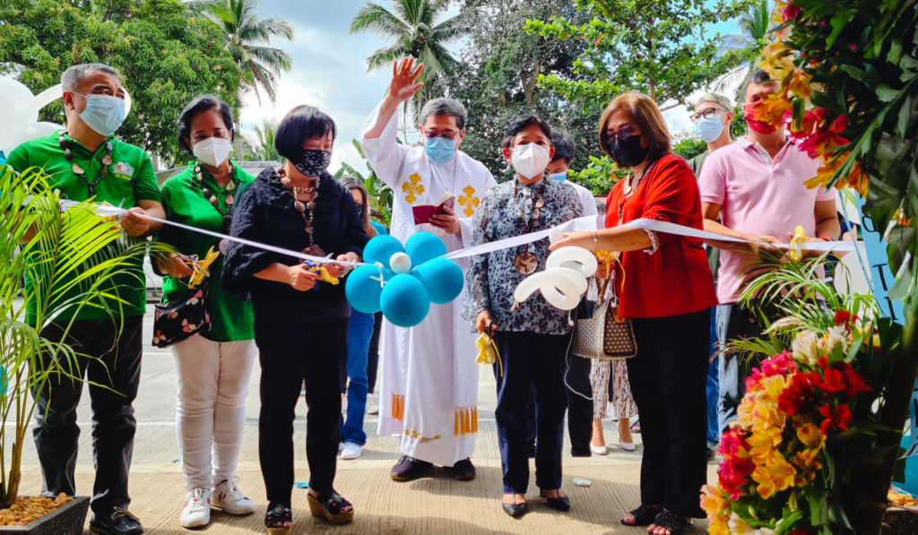 in photo: Cutting of the Ribbon and Blessing was facilitated by Fr. Carmelo Villocillo from Tiaong, Quezon