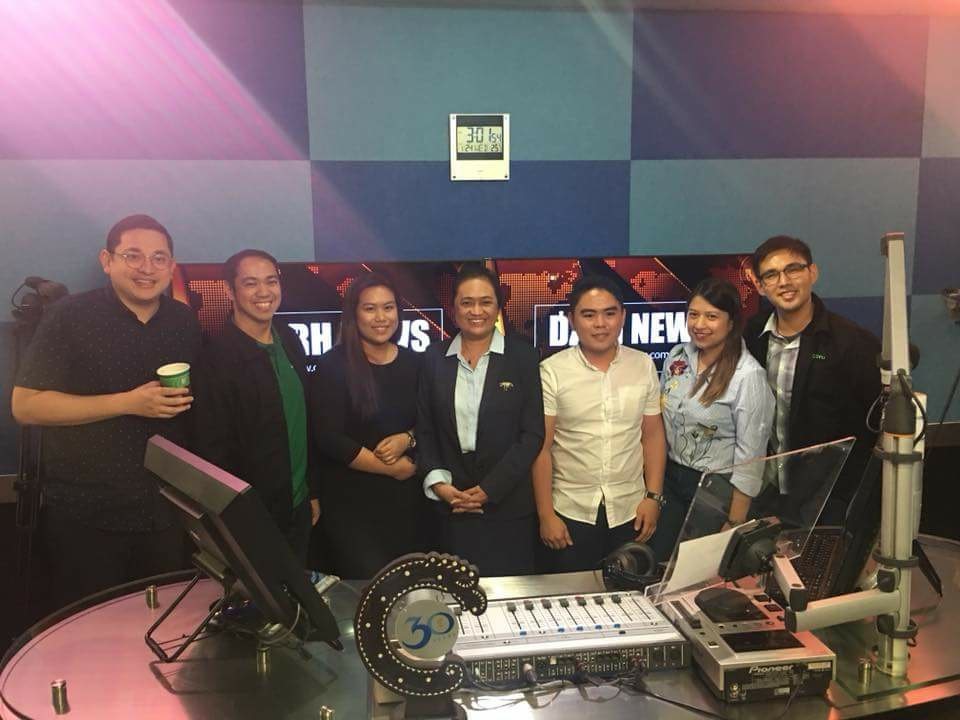 ABOVE: Interview with GoNegosyo sa Radyo co-hosted by then-Senator Bam Aquino.