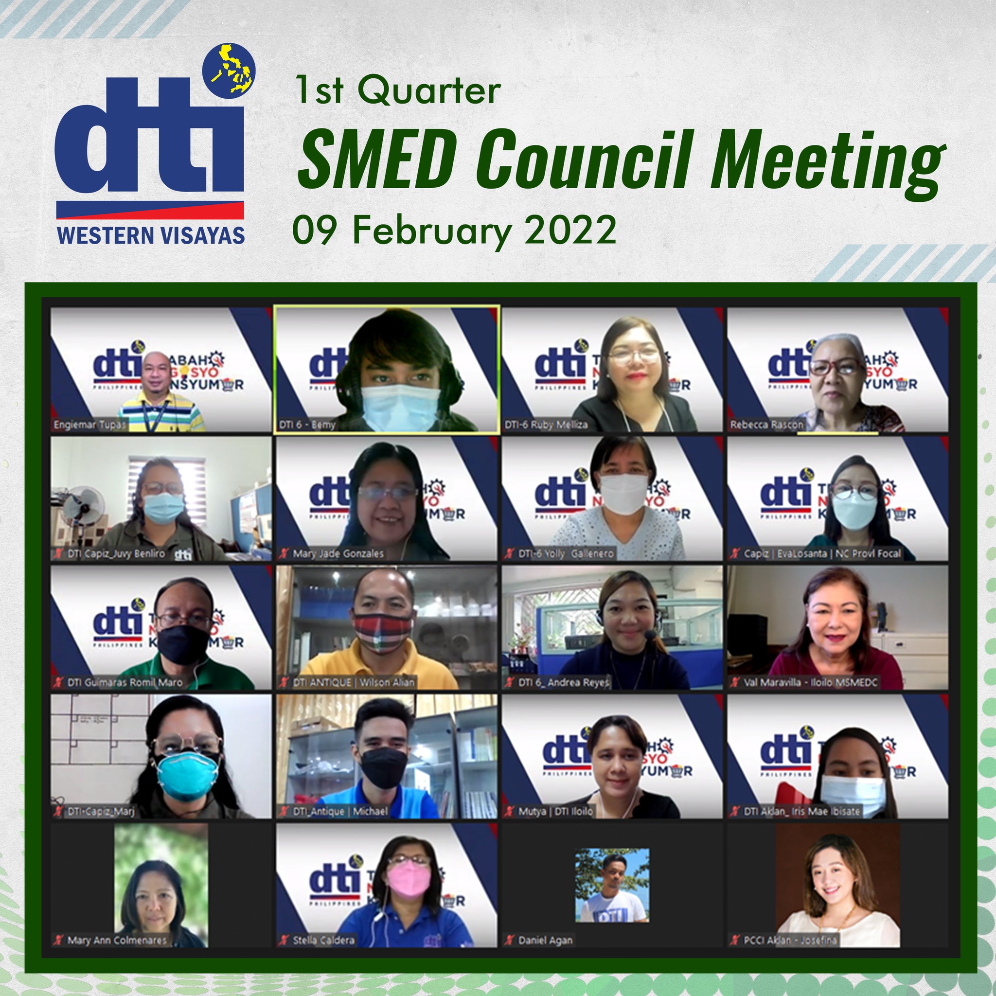 DTI Region 6 conducts 1st quarter regional Small and Medium Enterprise ...