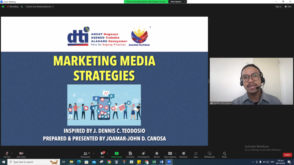 Rizal SMEs Explored Social Media Marketing on CHAMPS 5 Fourth Webinar Session