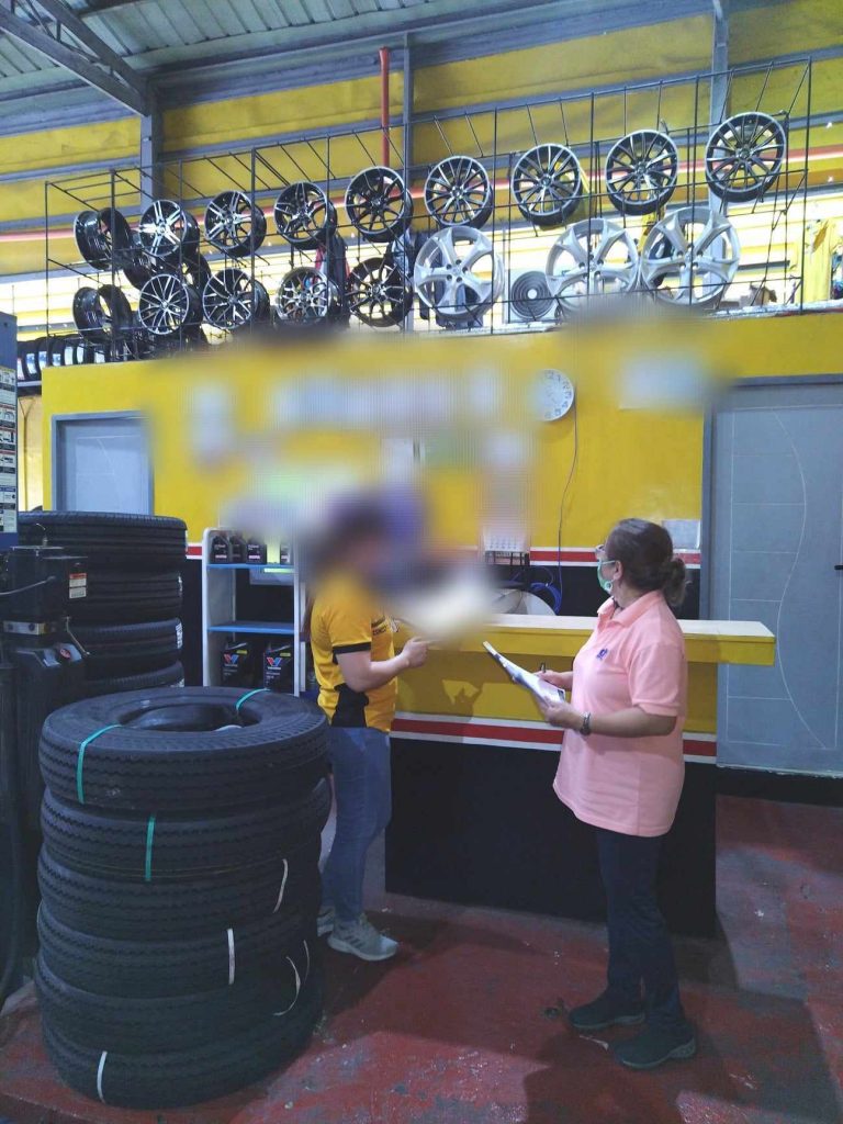 DTI-Laguna Continues Its Inspection of Service & Repair Shops in the Province of Laguna