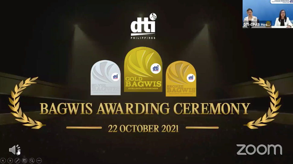 Bagwis Awarding Ceremony screenshot of Zoom event