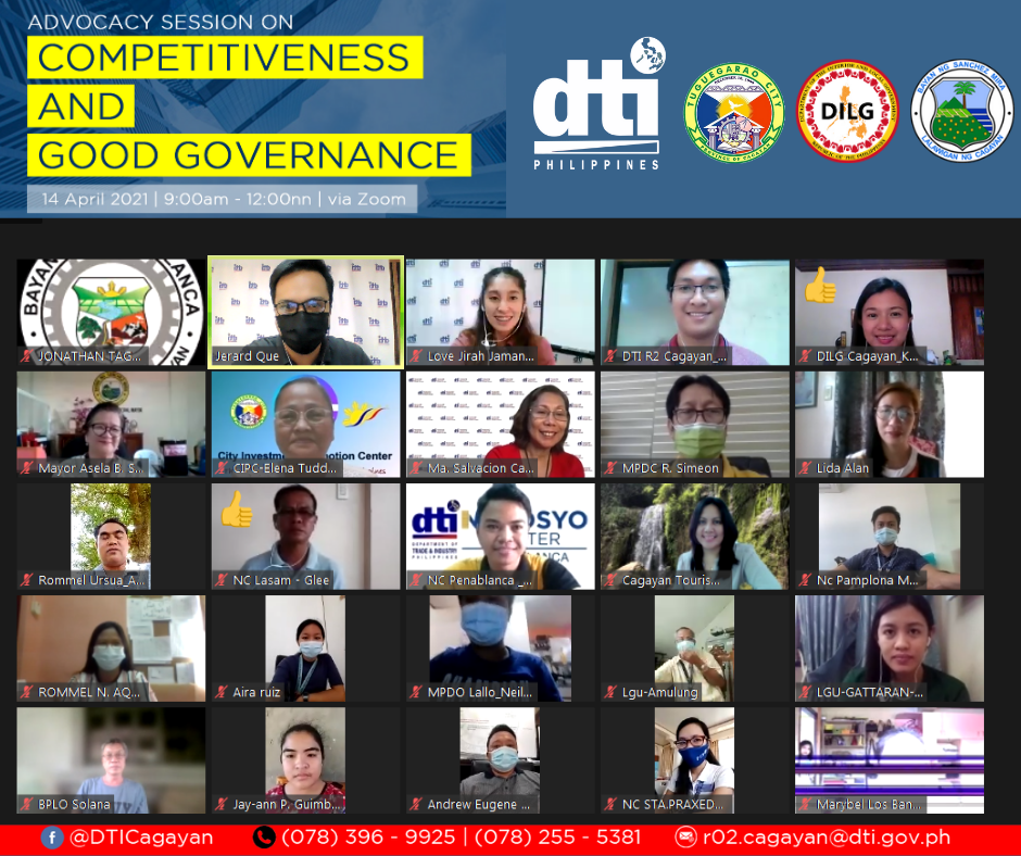The speakers and participants during the Advocacy Session on Competitiveness and Good Govrnance