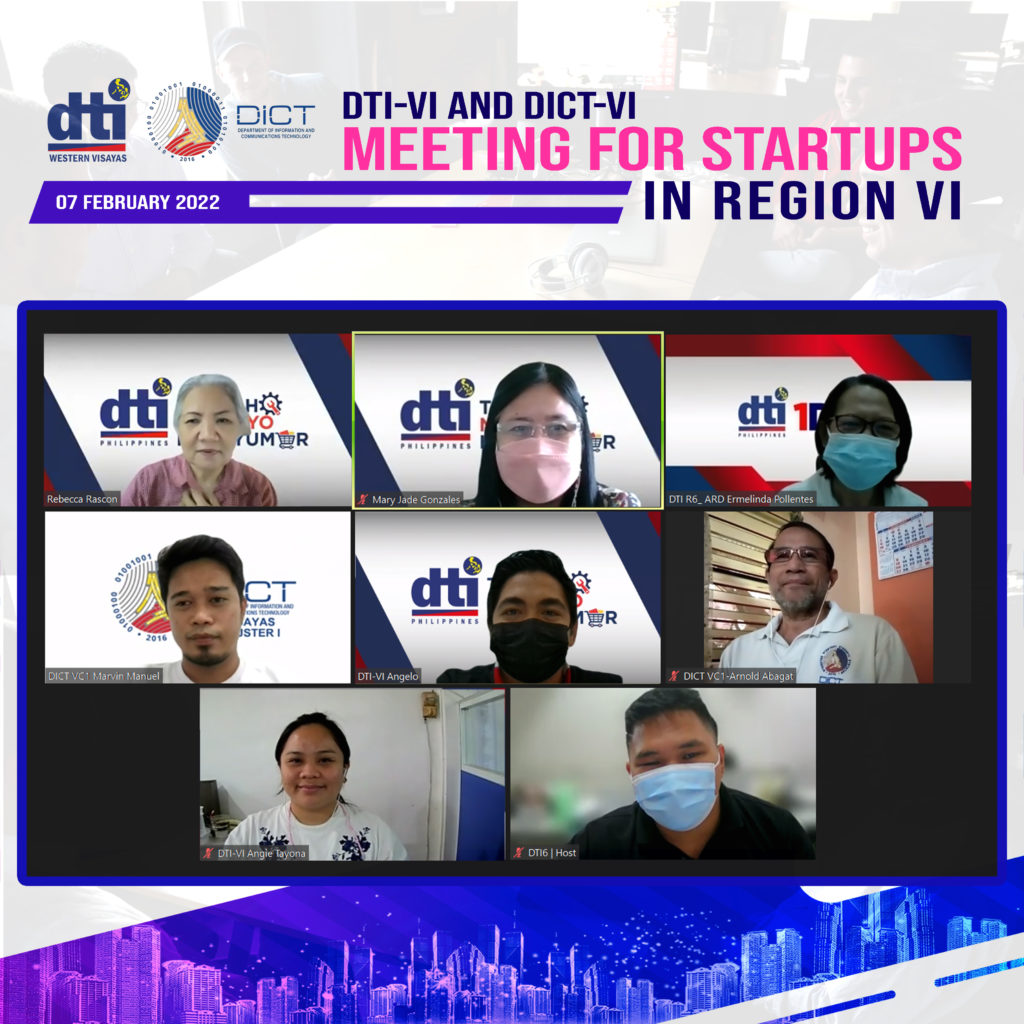 DTI and DICT meeting for startups in Region 6