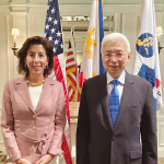 Department of Trade and Industry (DTI) Secretary Alfredo Pascual and United States (US) Secretary of Commerce Gina Raimondo