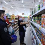 Staff doing the monitoring in one grocery store in Davao Oriental